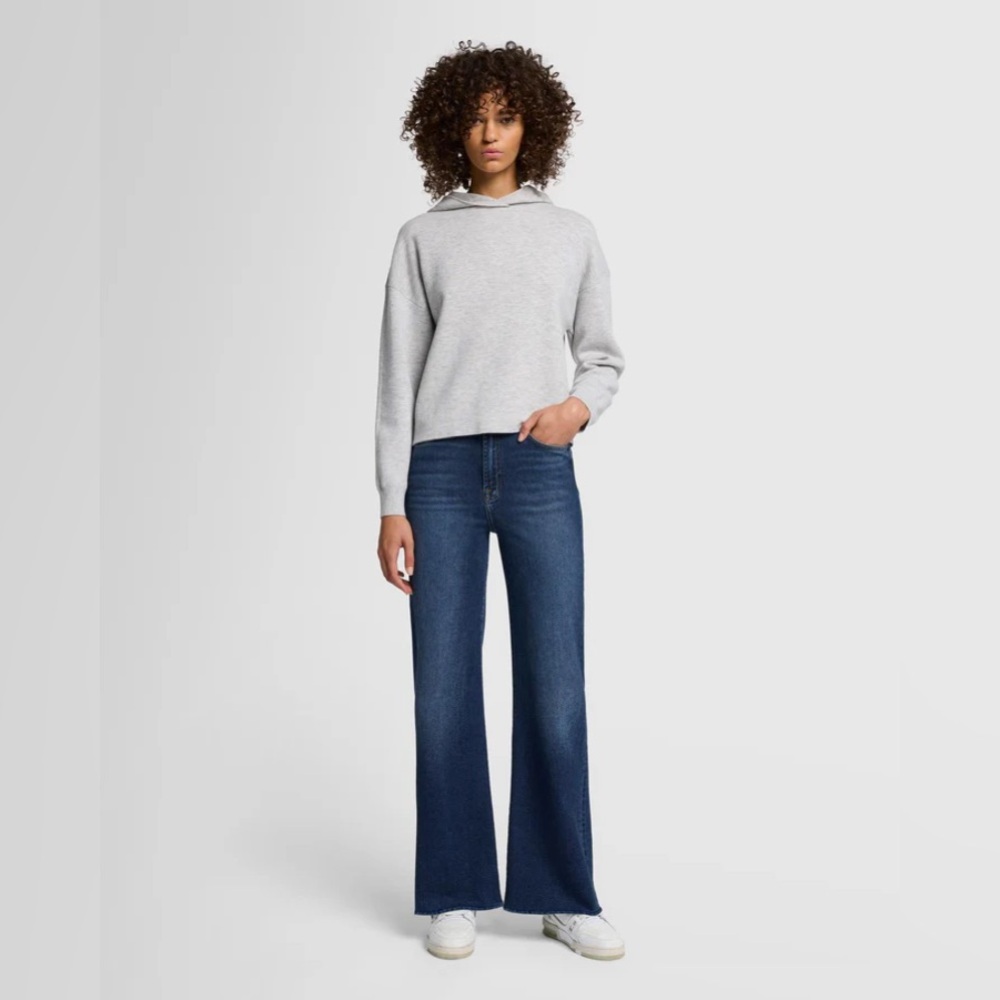 7 For All Mankind x Luxe Vintage Ultra High Rise Jo Wide Leg Jeans size 33